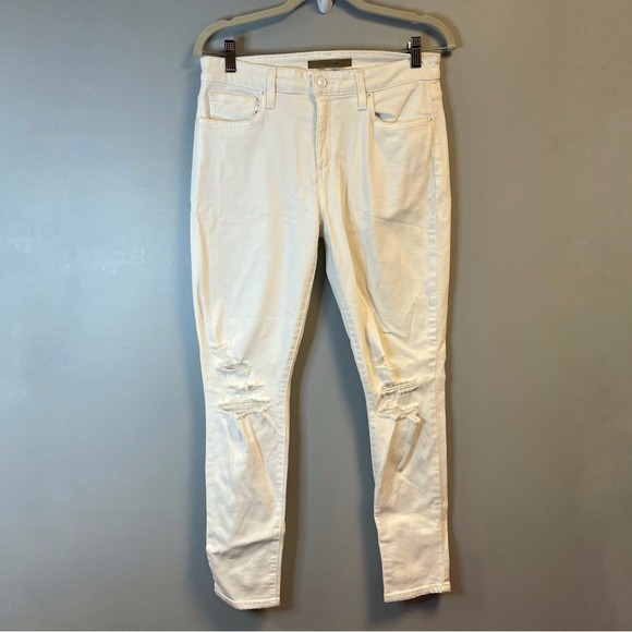 Joe’s Jeans White Distressed Skinny Ankle Denim Sz 29 GUC - Small Marks - Picture 3 of 10
